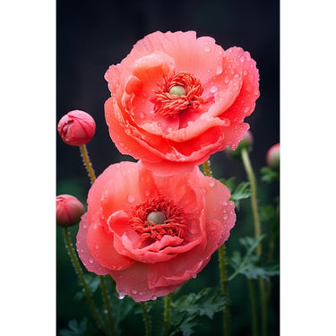 Pink Poppy Flower Canvas